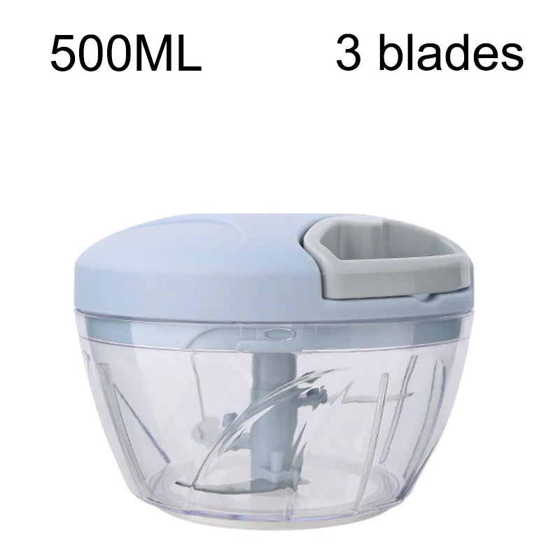 500/900ML Manuelle Fleischwolf Knoblauch Chopper Drehen Knoblauch Presse Crusher Gemüse Zwiebel Cutter Küche Kochen Zubehör
